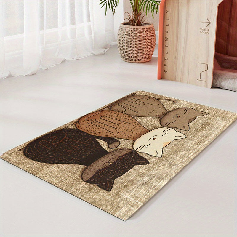 Pet Placemat for Cats and Dogs Polyester All Seasons Easy to Clean