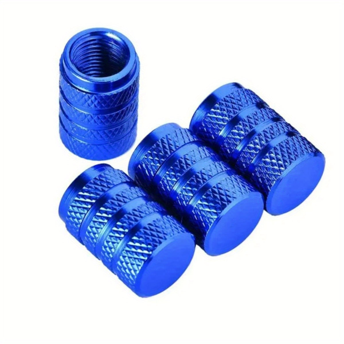 Juego de 4 tapas de válvula de neumático de aluminio, tapas a prueba de polvo para válvula de aire de rueda