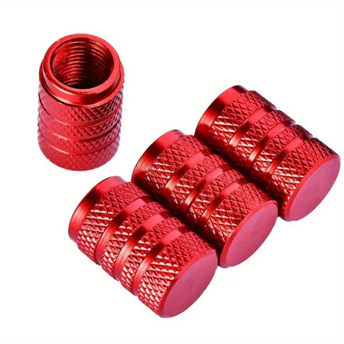 Juego de 4 tapas de válvula de neumático de aluminio, tapas a prueba de polvo para válvula de aire de rueda