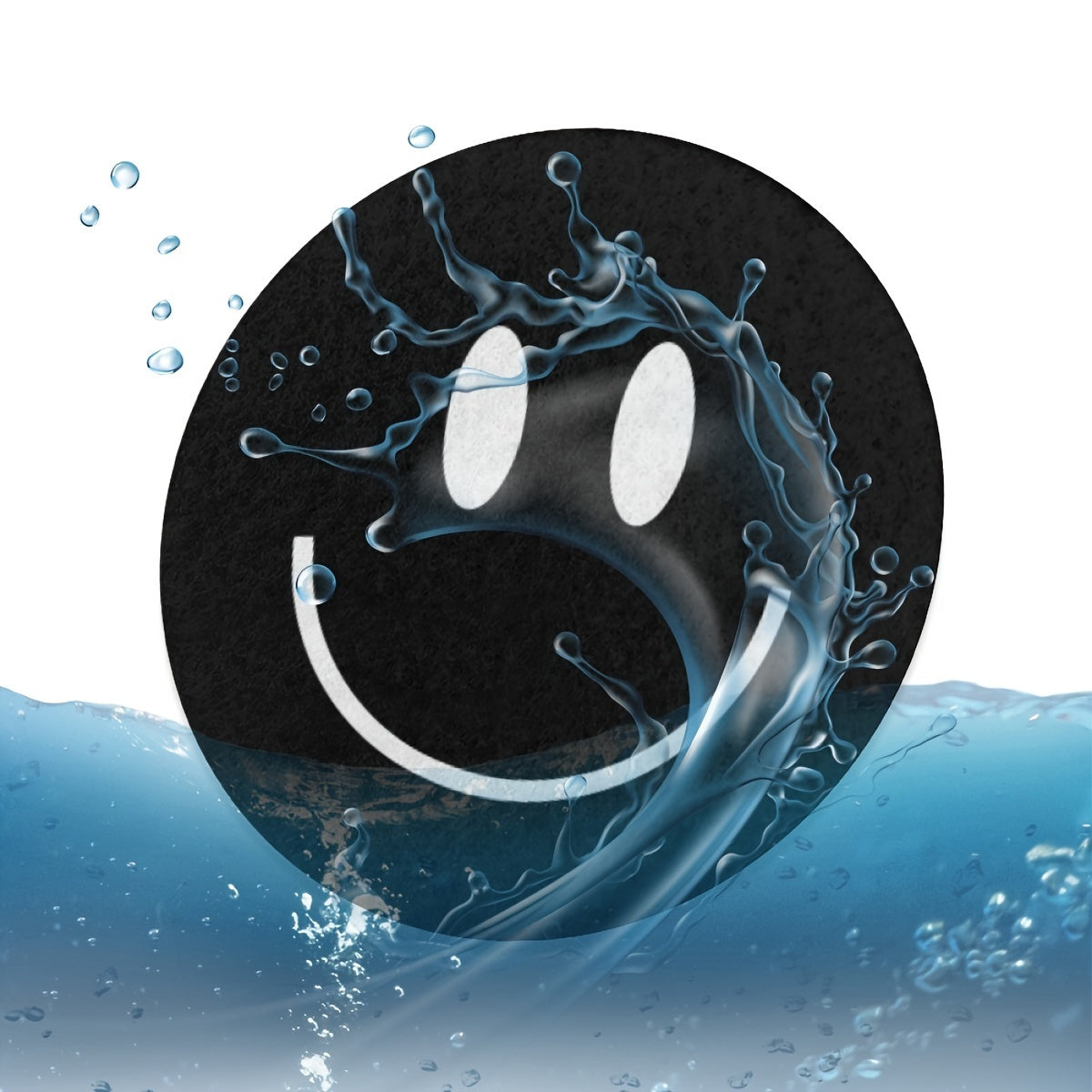 2pcs Absorbent Car Cup Holder Coasters EVA Interior Accessories for Vehicles and Home