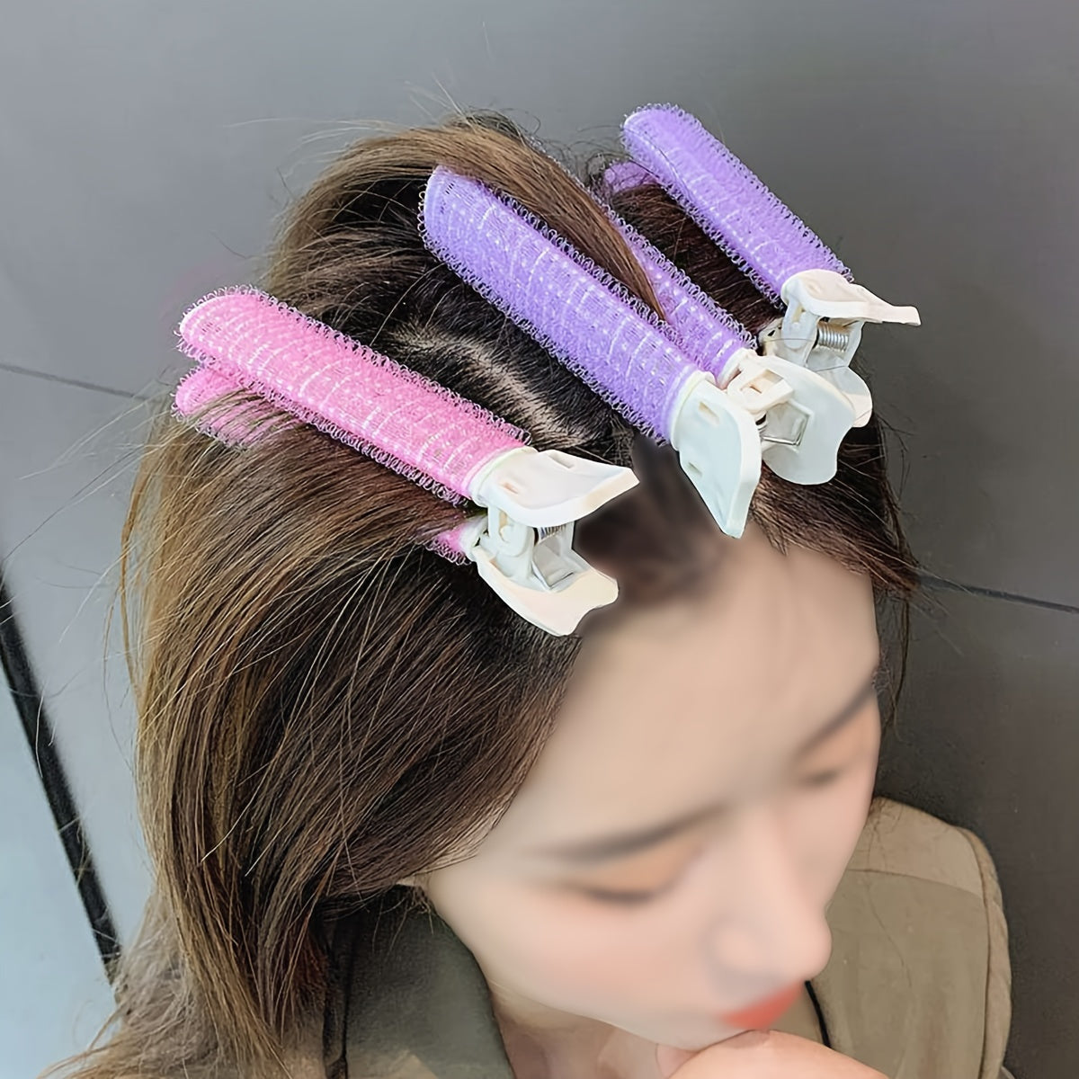4PCS Hair Volumizing Clips Colorful Root Boosting Fluffy Curlers Styling Accessories