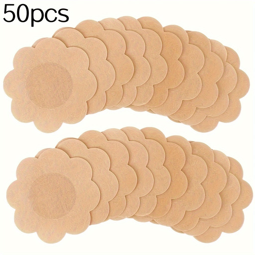 Disposable Strapless Nipple Covers for Women Self-Adhesive Breast Pasties Pack of 50 or 100