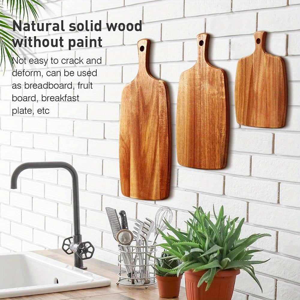 Yuqori sifatli yog'och kesish taxtasi - Pishloq, mevalar va sayohatlar uchun ideal - Mustahkam oshxona va ovqatlanish zaruriyati