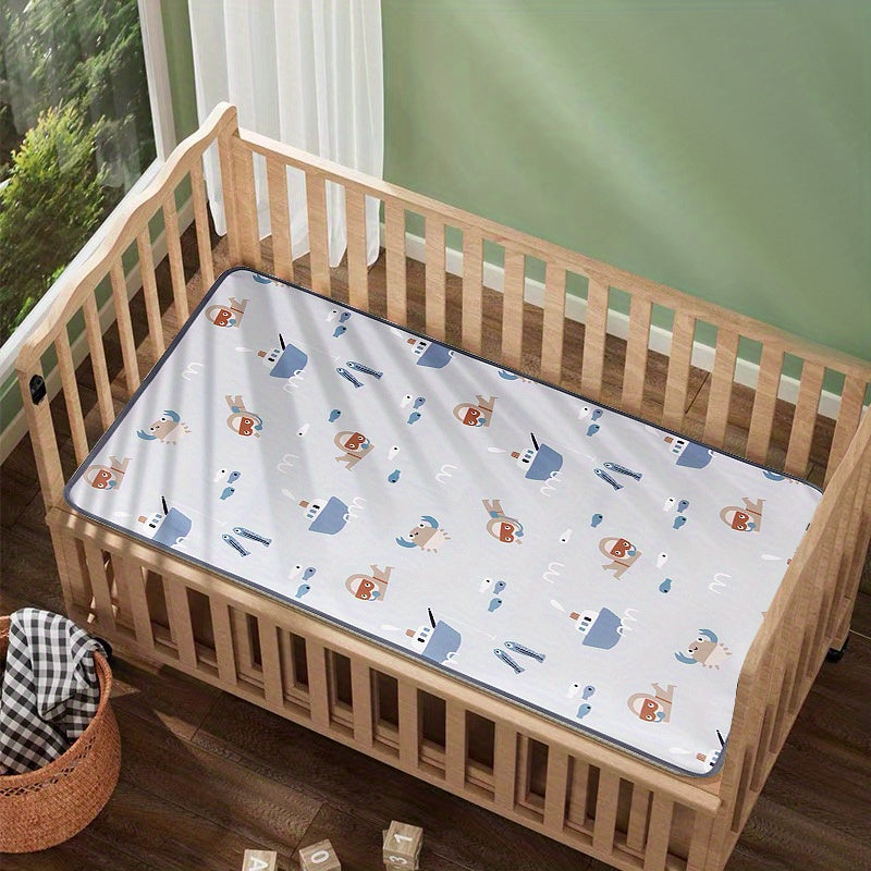 Waterproof Reusable Diaper Changing Pad with Pattern for Babies and Toddlers