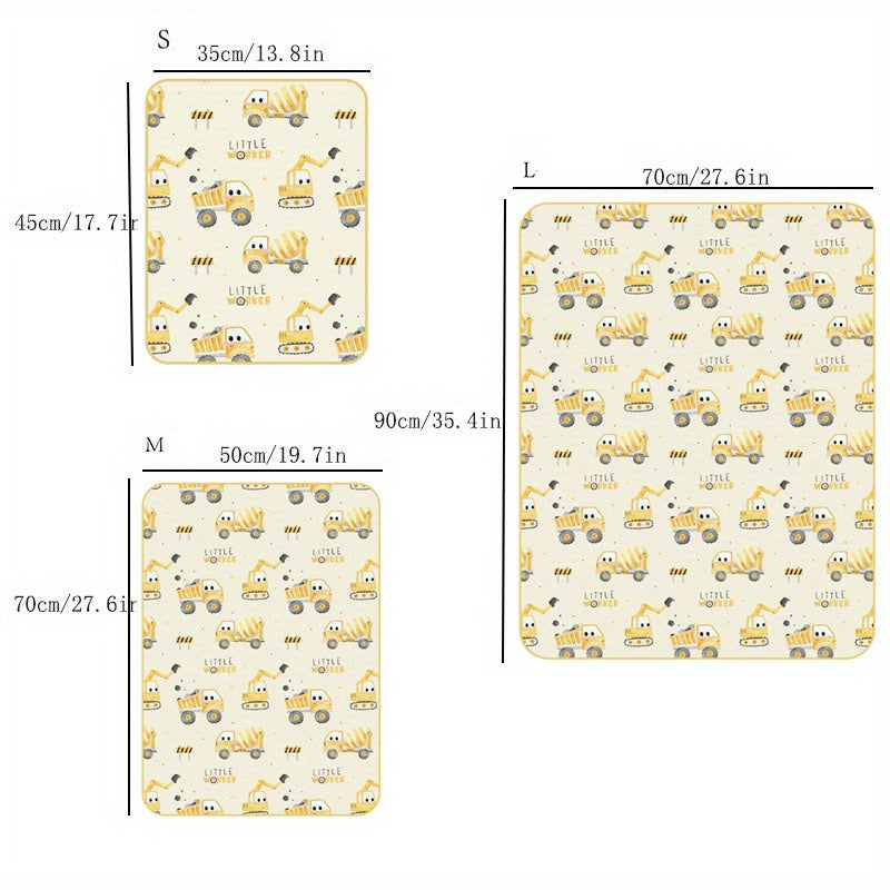 Waterproof Reusable Diaper Changing Pad with Pattern for Babies and Toddlers