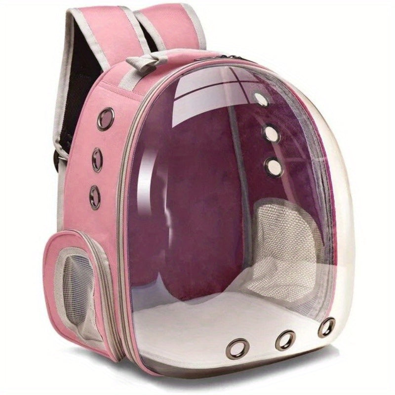 Breathable Transparent Cat Carrier Backpack Small Pet Travel Bag with Zipper Capsule