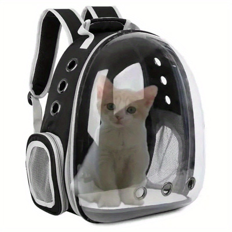 Breathable Transparent Cat Carrier Backpack Small Pet Travel Bag with Zipper Capsule