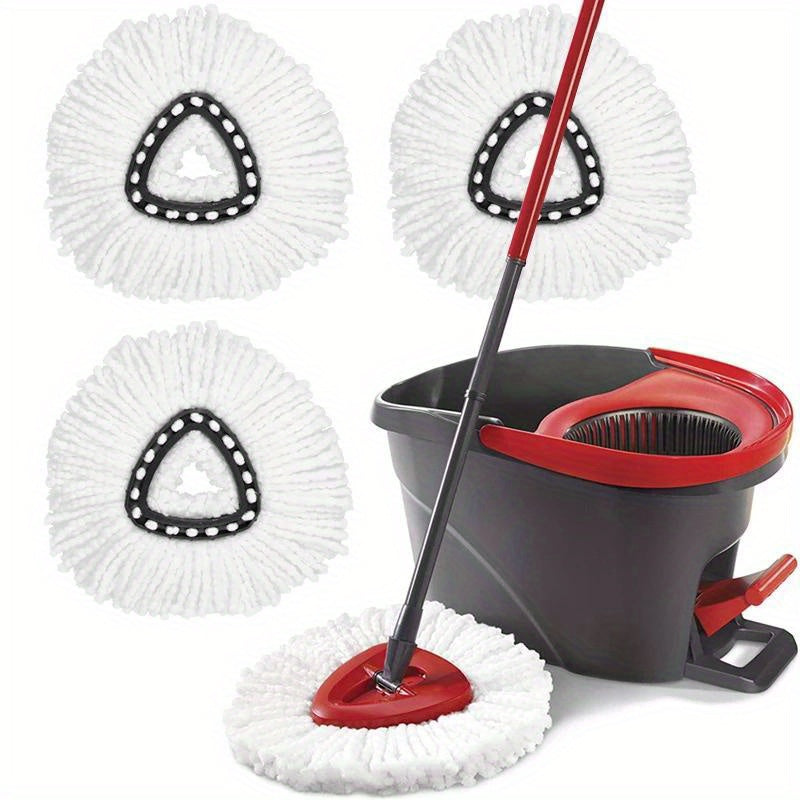 Microfiber Spin Mop Refill Heads for Floor Cleaning in Living Rooms