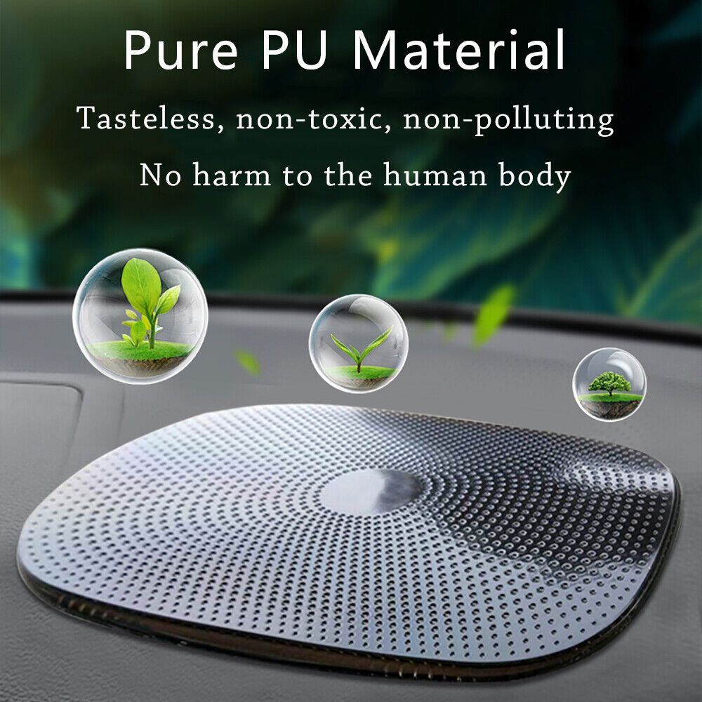 Alfombrilla antideslizante para tablero de coche, de goma, para teléfono, GPS, llaves y monedas