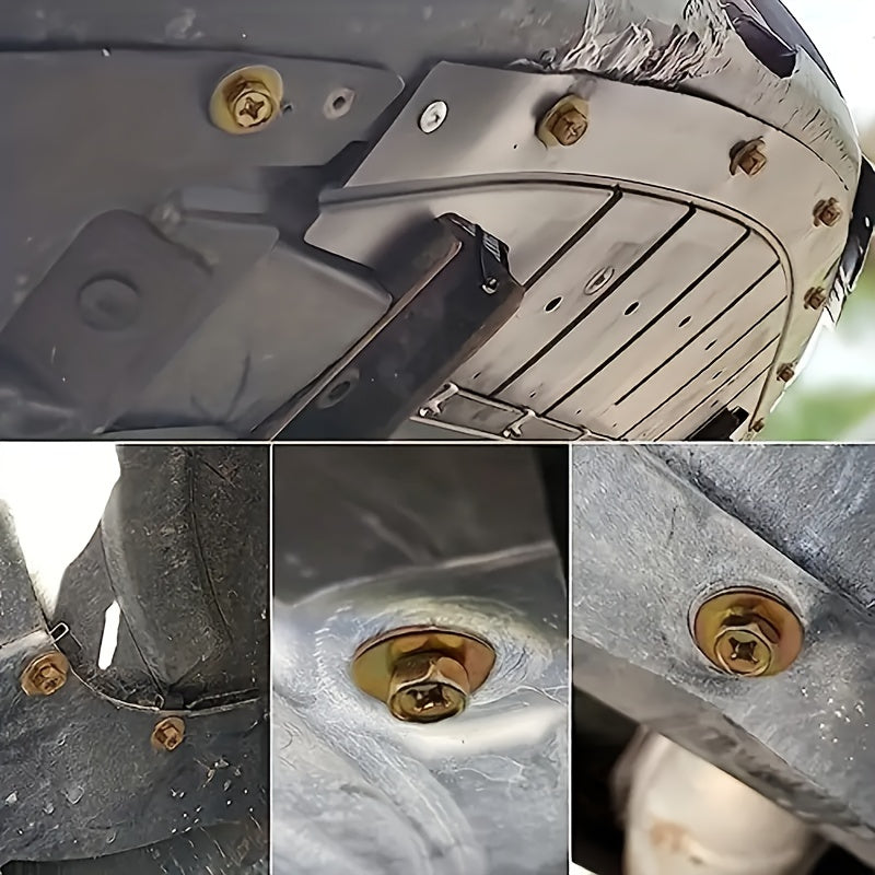 Universal Fastener Set 20pcs M6 Bolts Washers U-Nuts Bumper Clips