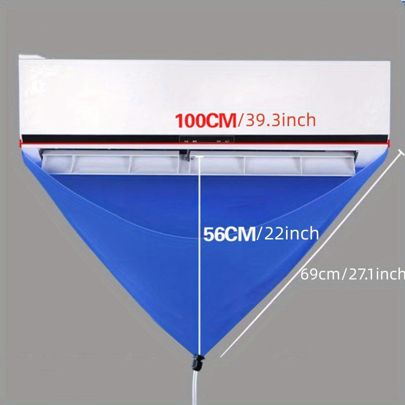 Air Conditioner Cleaning Cover 92.96cm PVC with 280.42cm Hose Easy Install