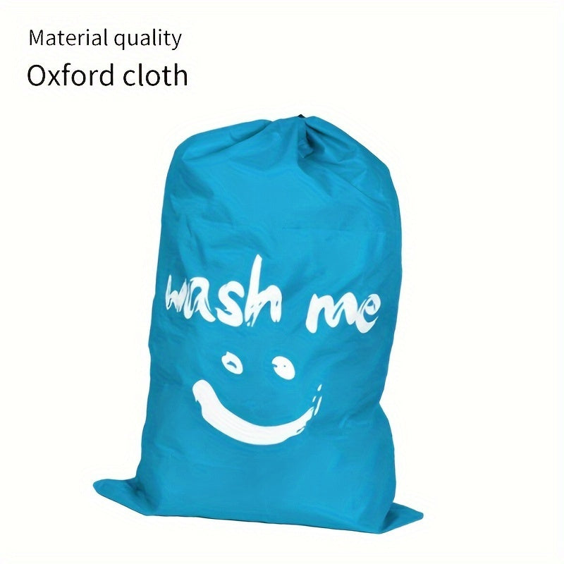 Gran bolsa de lavandería resistente a desgarros con cordón y ganchos 60x91 cm