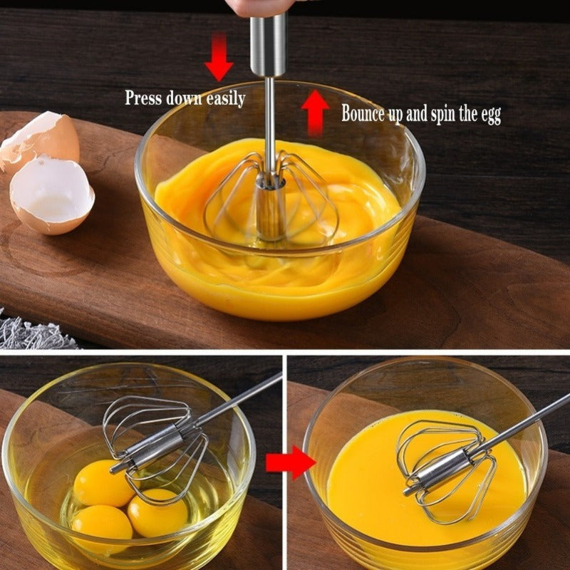 Large Stainless Steel Egg Beater Hand Whisk for Baking and Cooking