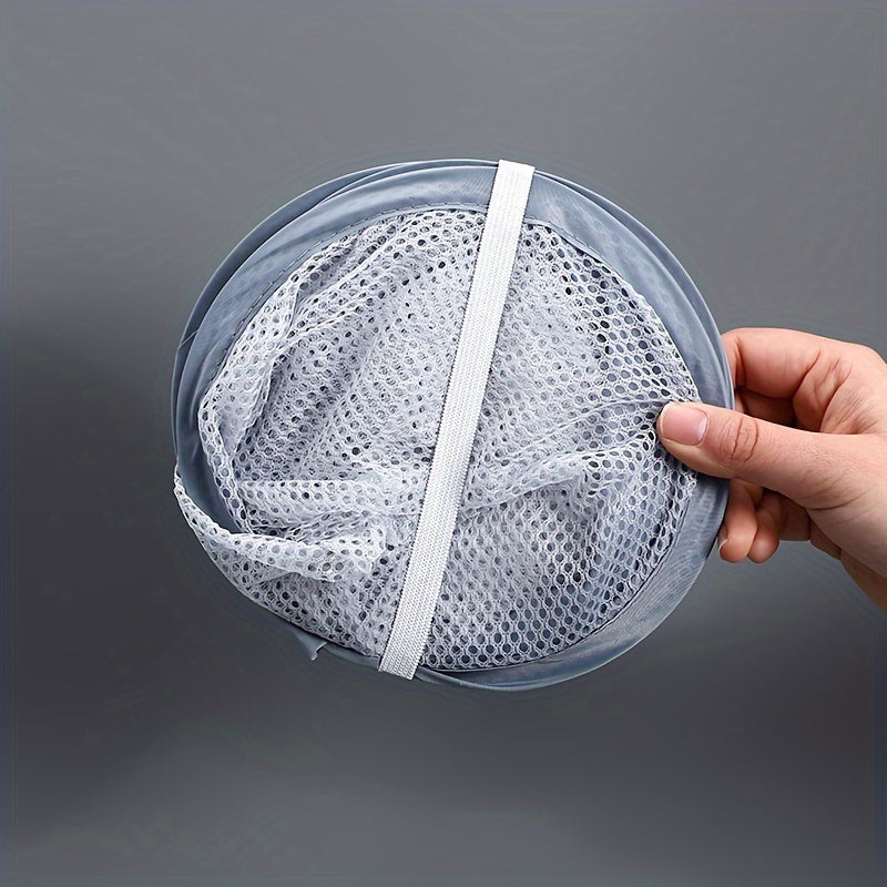 Foldable Laundry Hamper Wall Mount Small Space Storage Bedroom Bathroom Living Room