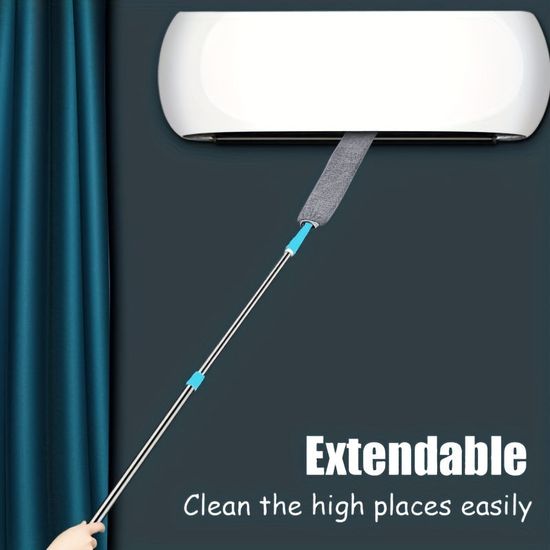 Microfiber Dusting Brush Set with Extendable Rod for Furniture Cleaning