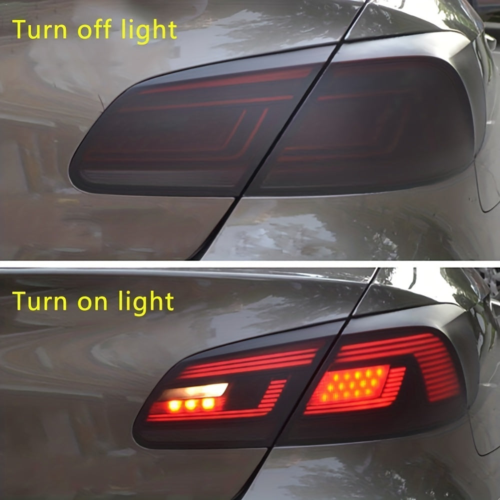 Juego de película de vinilo mate negro para coche para faros y luces traseras 30cm x 100cm