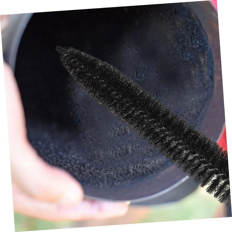 Portativ Chimney Tozalash Cho'tkasi To'plami - Mustahkam Galvanizlangan Temir Sim Cho'tkalar va Qulay Ventilyatsiya va Kanal Tozalash uchun Ergonomik Plastik Tutqichni o'z ichiga oladi - Foydalanish uchun oson tutqich va maxsus funksiyalarni taqdim etadi.