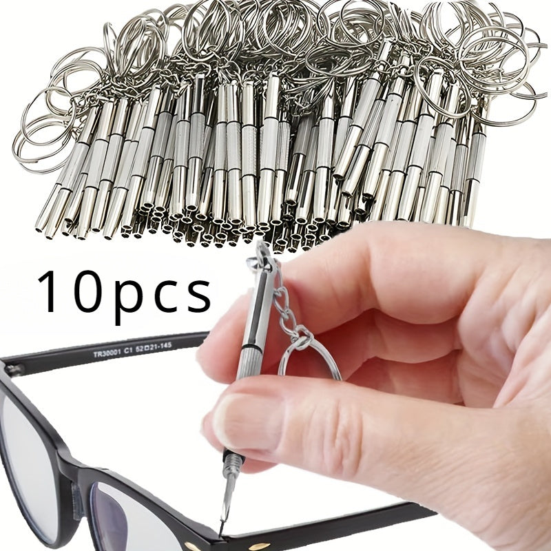 10 Pcs Portable Precision Screwdrivers Set for Eyeglass and Watch Repair