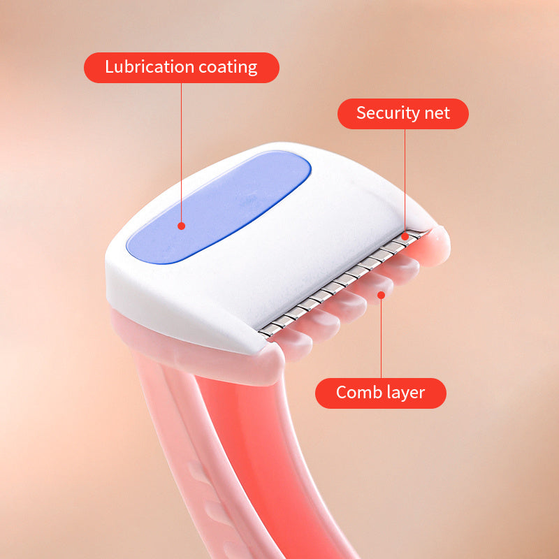 Women's Bikini Razors 3-Pack, Painless Wet Dry Hair Trimmer for Body