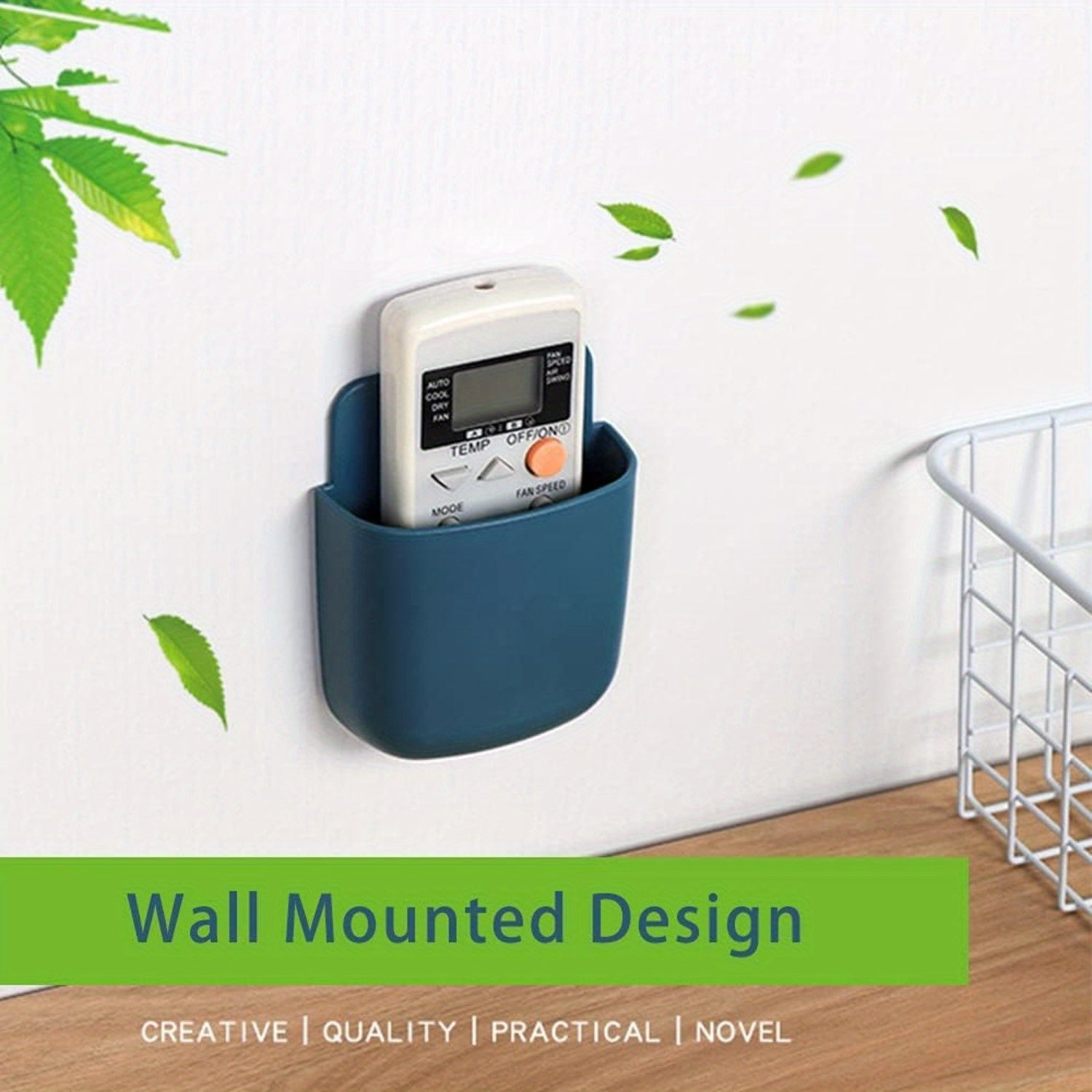 3 ta devorga o'rnatiladigan pult ushlagichlari to'plami, telefon zaryadlash porti bilan - o'rnatish oson, yashash xonasi va yotoqxona uchun xavfsiz saqlash yechimi