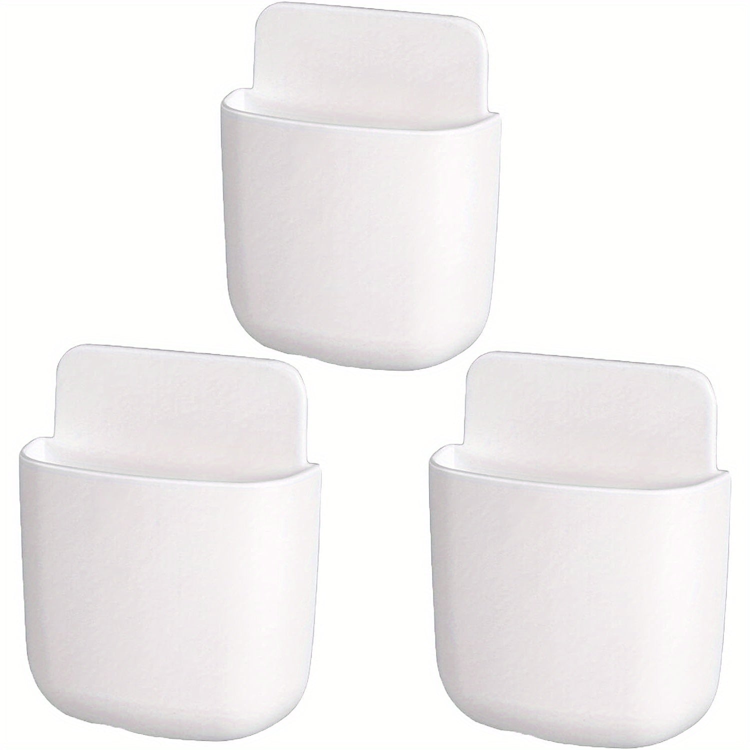 3 ta devorga o'rnatiladigan pult ushlagichlari to'plami, telefon zaryadlash porti bilan - o'rnatish oson, yashash xonasi va yotoqxona uchun xavfsiz saqlash yechimi