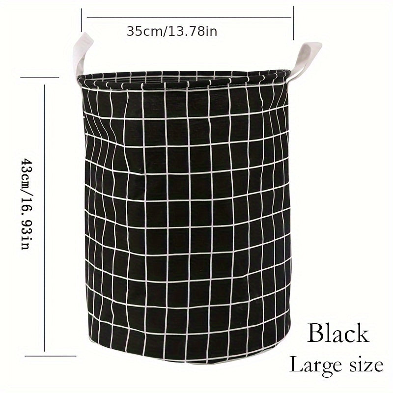 Juego de cestas de ropa redondas de tela impermeables, a prueba de polvo, para almacenamiento de ropa, juguetes y artículos del hogar