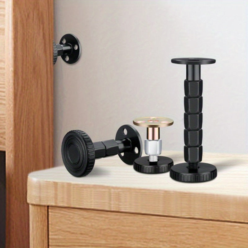 Retenedor de cabecera de metal, paquete de 3, estabilizador de cama, antideslizante, tope ajustable