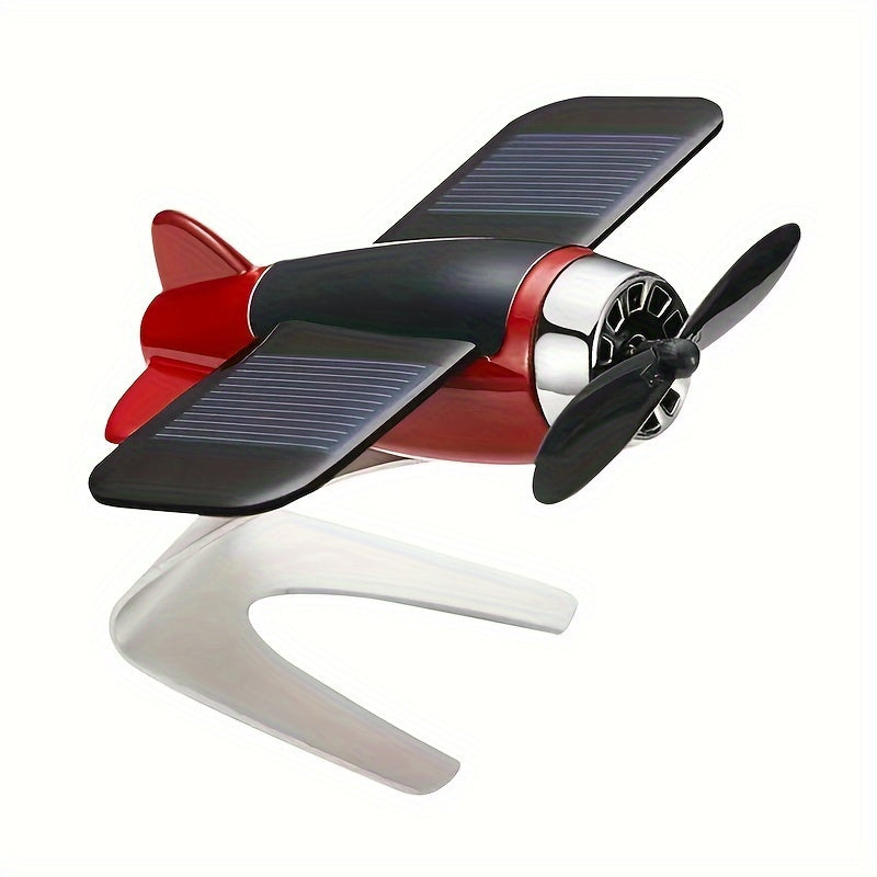 Solar Powered Rotating Aircraft Car Dashboard Decoration Gift for Car Enthusiasts