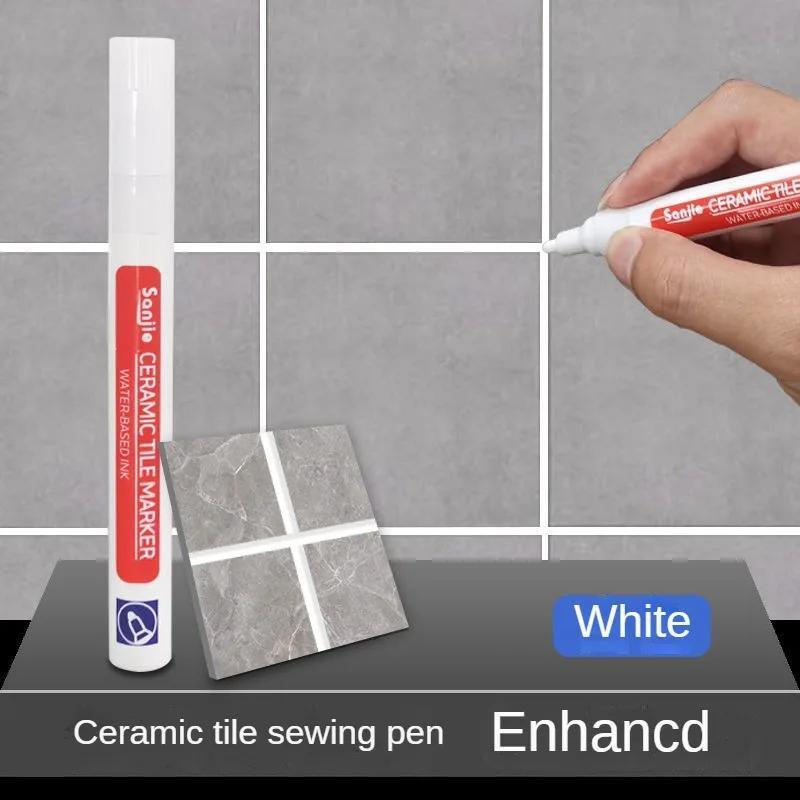 White Waterproof Tile Grout Pen for Bathroom Floor Repair 1/3/5pcs