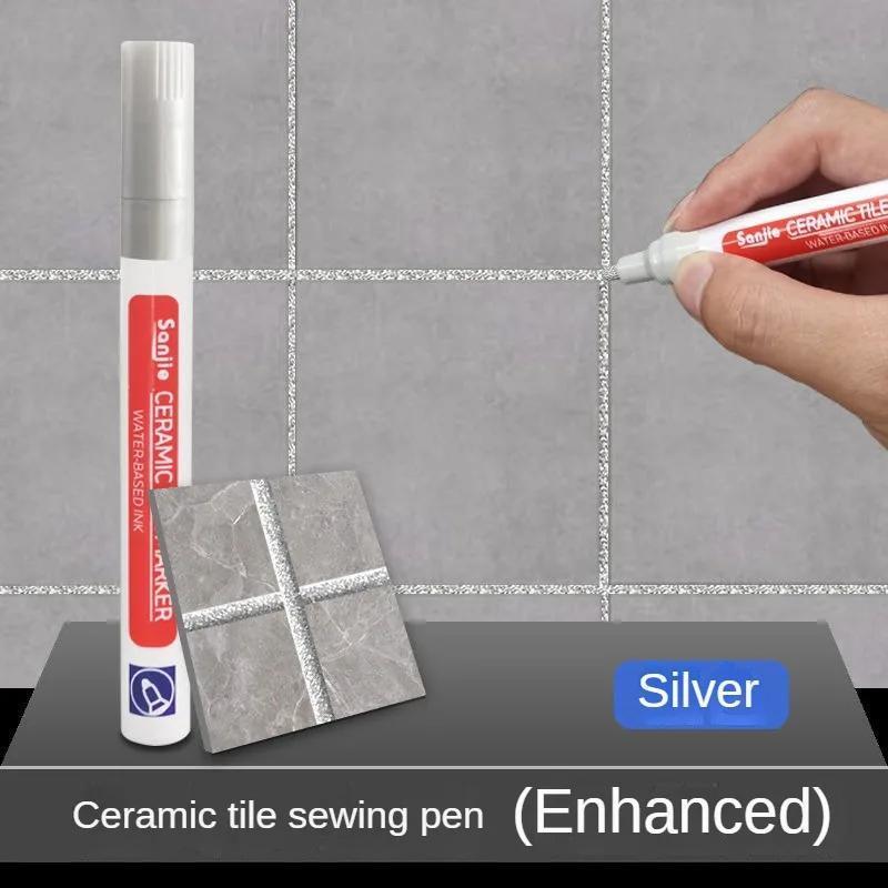 White Waterproof Tile Grout Pen for Bathroom Floor Repair 1/3/5pcs
