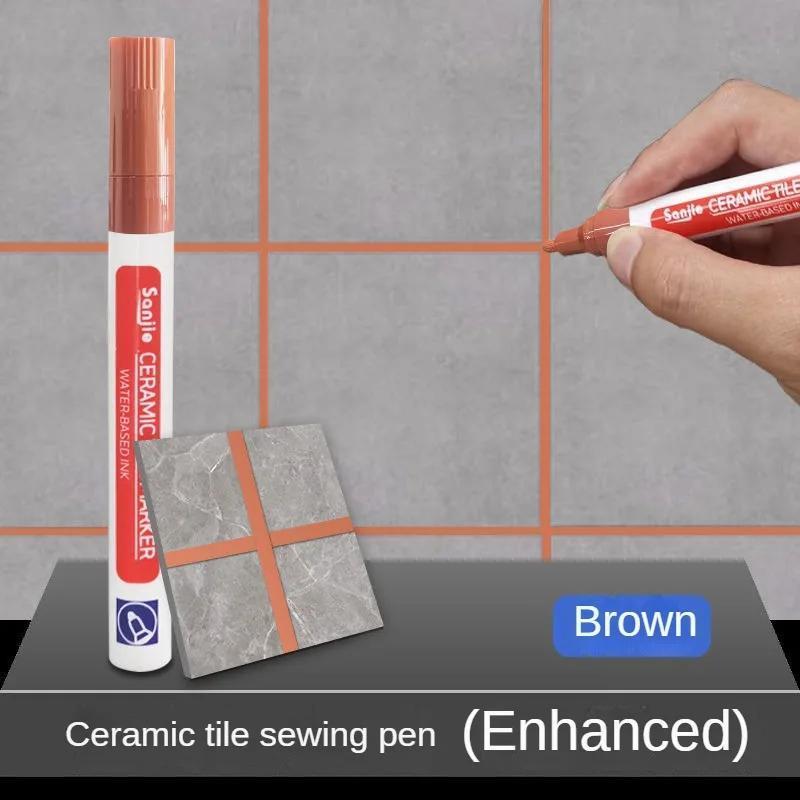 White Waterproof Tile Grout Pen for Bathroom Floor Repair 1/3/5pcs