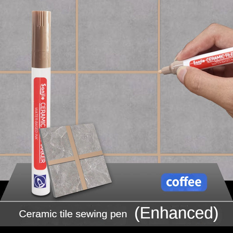 White Waterproof Tile Grout Pen for Bathroom Floor Repair 1/3/5pcs