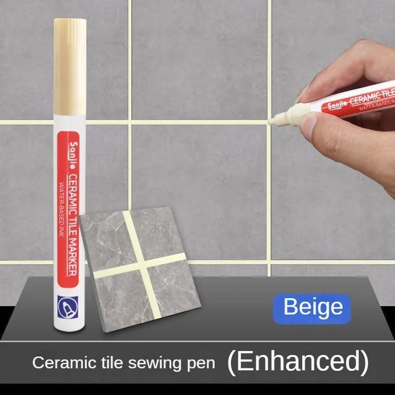 White Waterproof Tile Grout Pen for Bathroom Floor Repair 1/3/5pcs
