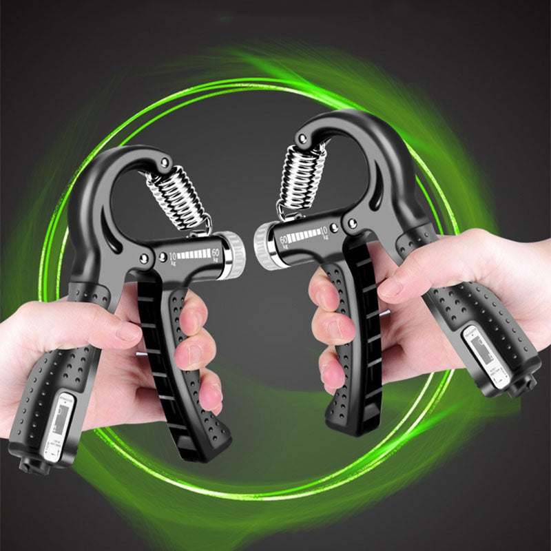 Adjustable Hand Grip Strengthener with Counter 10-60Kg Forearm Exerciser for Wrist and Finger Training