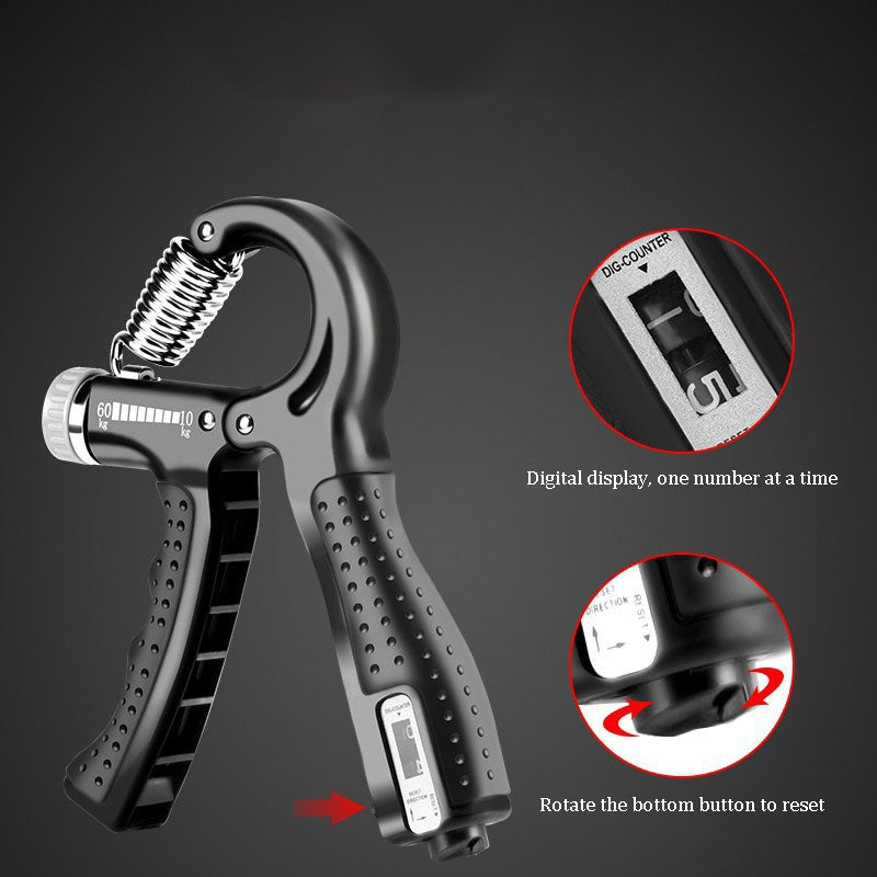 Adjustable Hand Grip Strengthener with Counter 10-60Kg Forearm Exerciser for Wrist and Finger Training