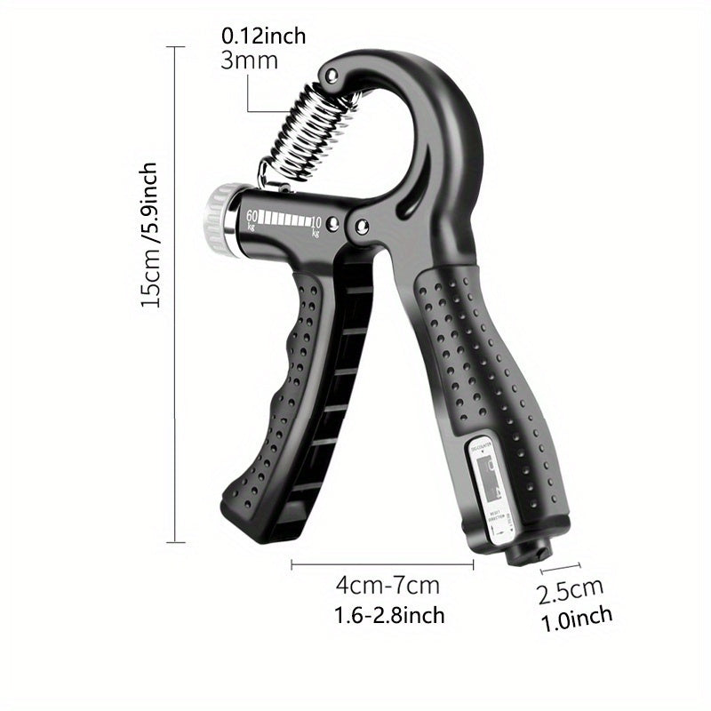 Sozlanadigan qo‘l tutqich kuchaytirgichi, hisoblagich bilan 10-60Kg bilak va barmoq mashqi uchun