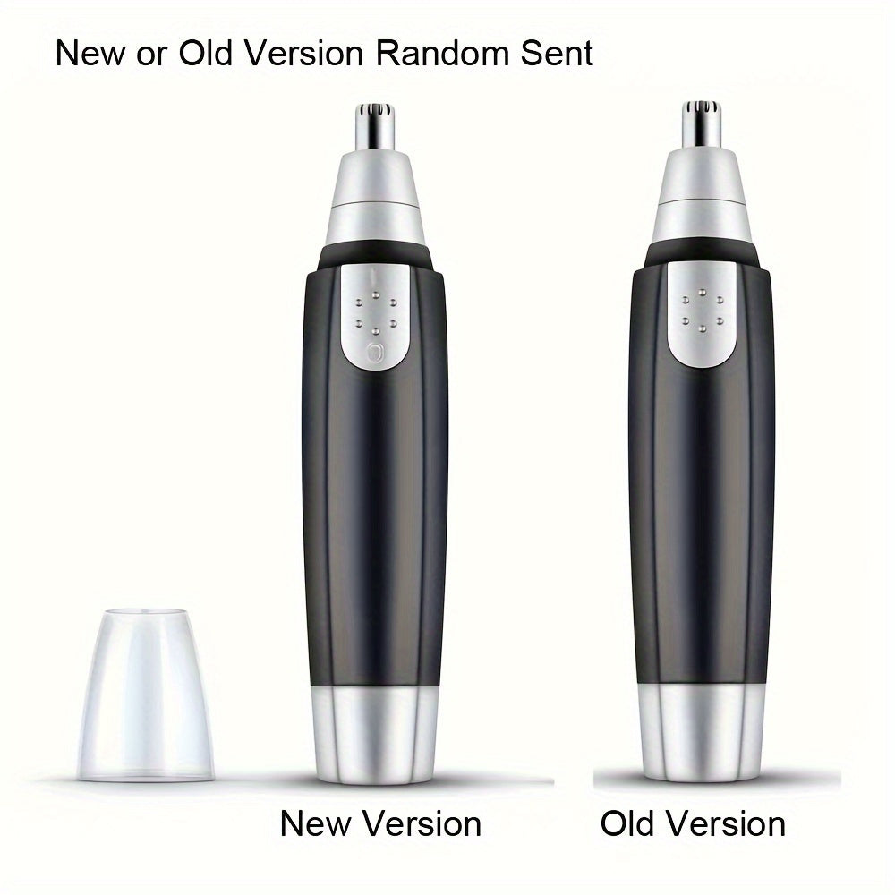 Мужской триммер для носа из нержавеющей стали с лезвием двойного края и тихой работой