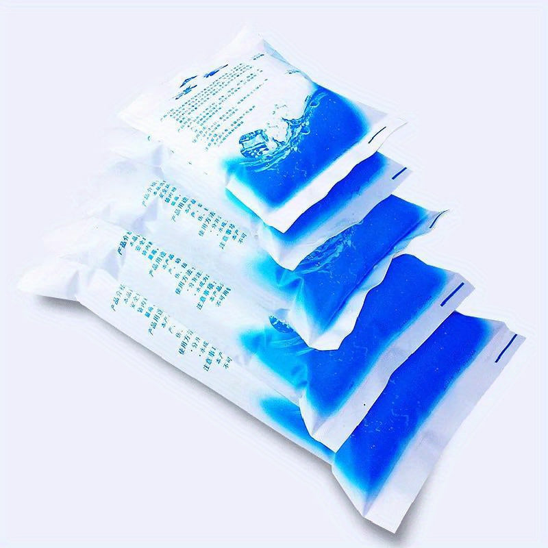 Set of 10 Reusable Gel Ice Packs for Coolers, Cold Therapy, and Outdoor Use