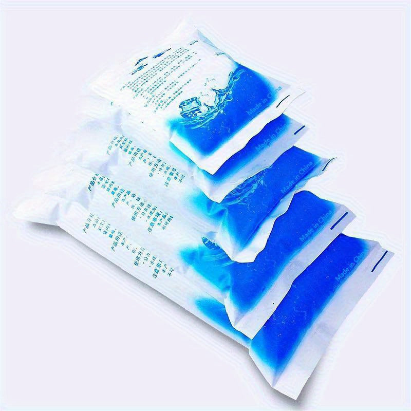 Set of 10 Reusable Gel Ice Packs for Coolers, Cold Therapy, and Outdoor Use