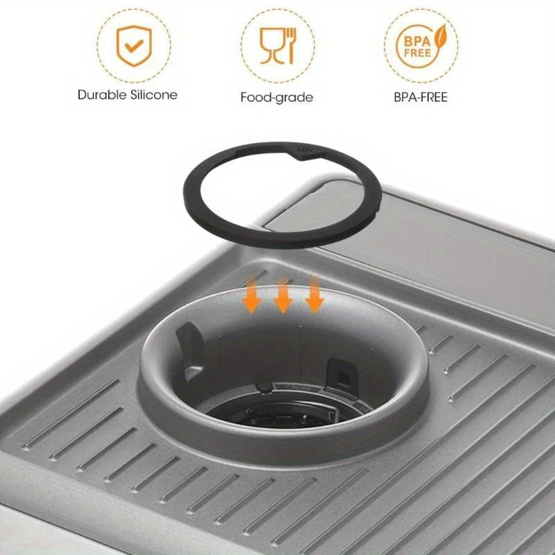 Coffee Maker Espresso Pot with Silicone Brew Head Gasket and Sealing Dose Hopper