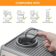 Coffee Maker Espresso Pot with Silicone Brew Head Gasket and Sealing Dose Hopper