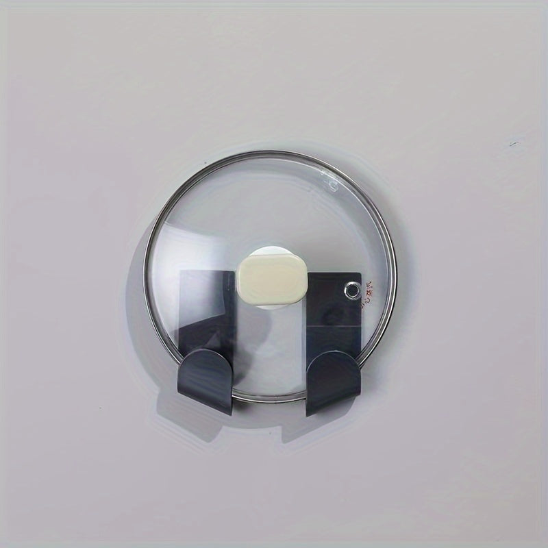 Qozon qopqog'i uchun oshxona saqlash tokchasi, qozonlar uchun devorga o'rnatiladigan tashkilotchi, oson uy oshxona tashkiloti uchun plastik shkaf aksessuari