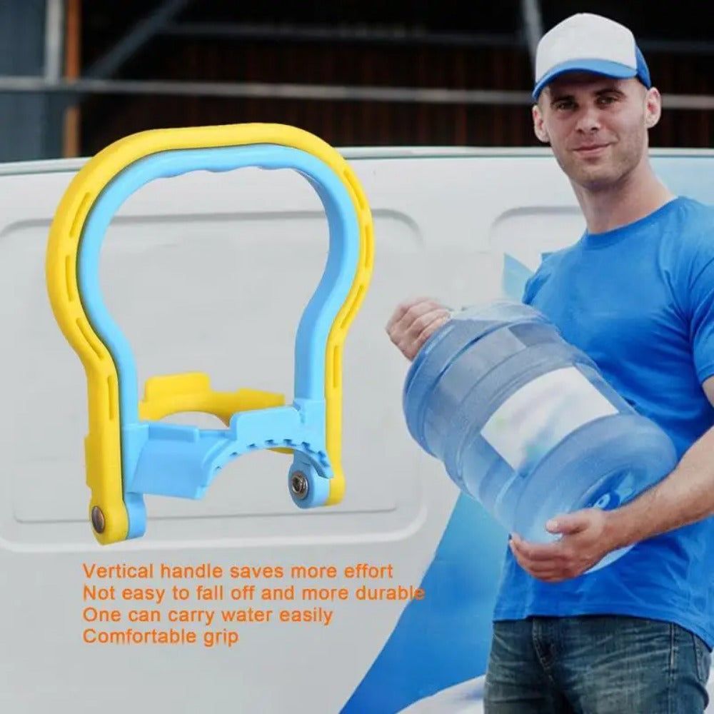 1 шт. Портативный держатель для транспортировки кувшина с водой на колесах, оснащенный прочным неэлектрическим подъемным устройством и энергосберегающим держателем для ведра для легкой переноски - вмещает 18,93 литра воды