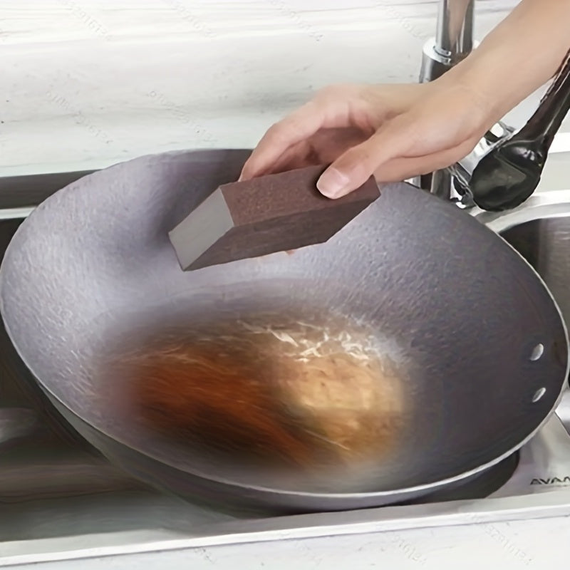 Esponja de limpieza para cocina, cepillo, almohadilla de fibra de nylon, sin electricidad, 1 pieza