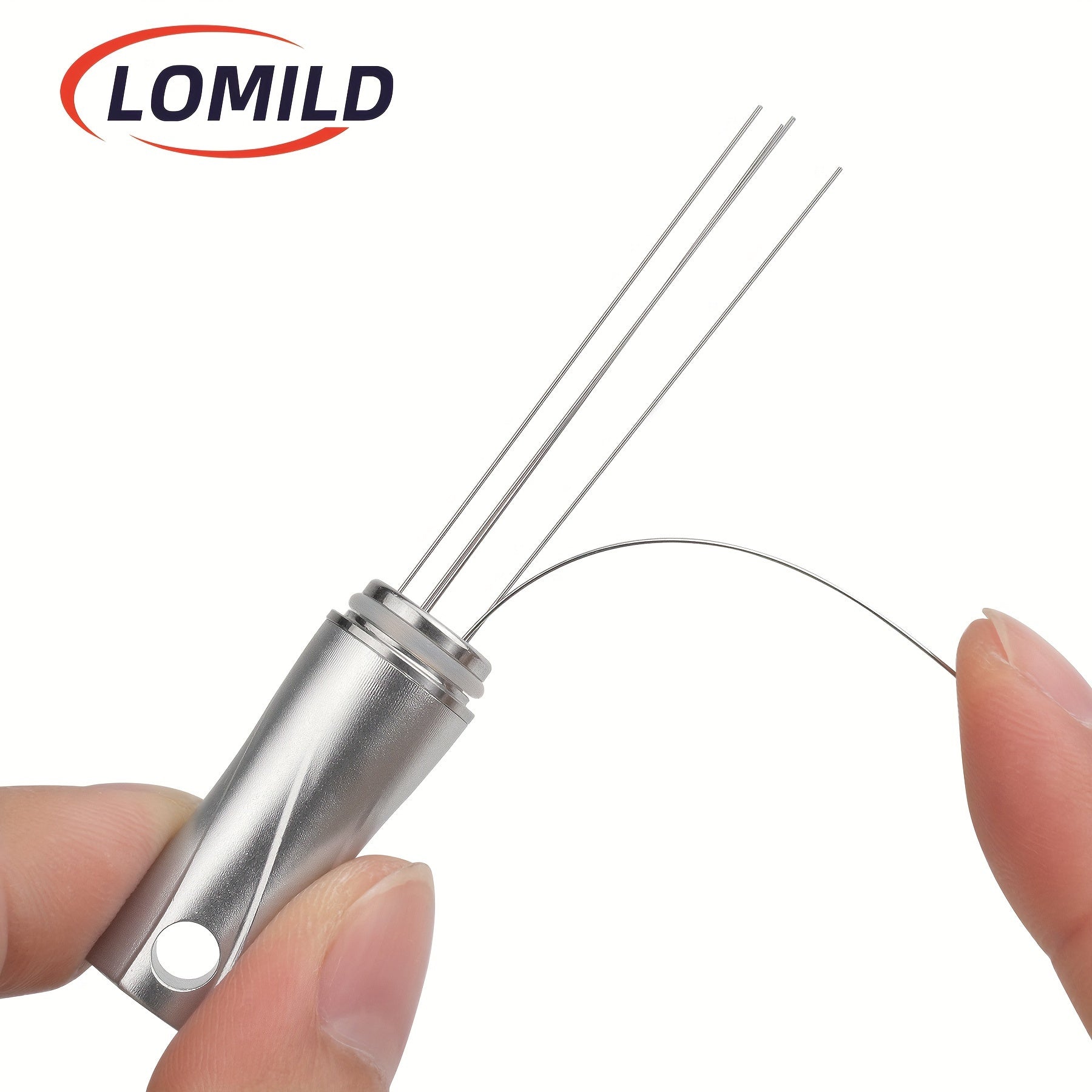 Kofe tajribangizni LOMILD Hexagon Espresso Stirrer bilan yaxshilang - baristalar uchun mo'ljallangan, mustahkam alyuminiy va zanglamaydigan po'latdan yasalgan 5 ignali, 0.4mm kofe kukuni aralashtirgichi.