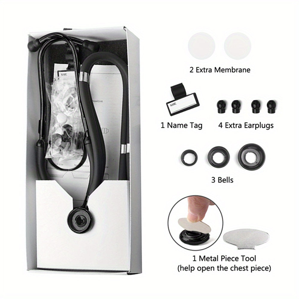 Dual-Head Medical Stethoscope for Doctors with Premium Sound Quality and Multiple Bell Sizes