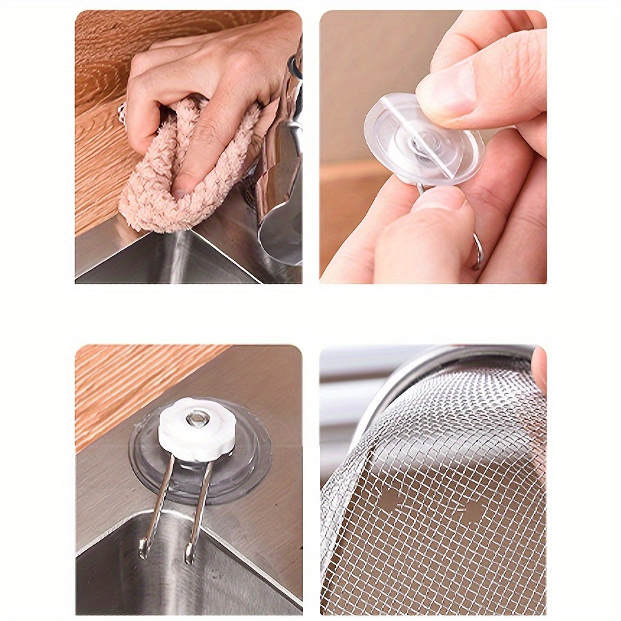 Stainless Steel Sink Basket with Strainers Kitchen Drain Shelf Sink Storage Holder