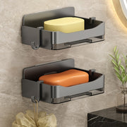 Wall-Mounted Soap Dispenser with Draining Tray for Bathroom Storage