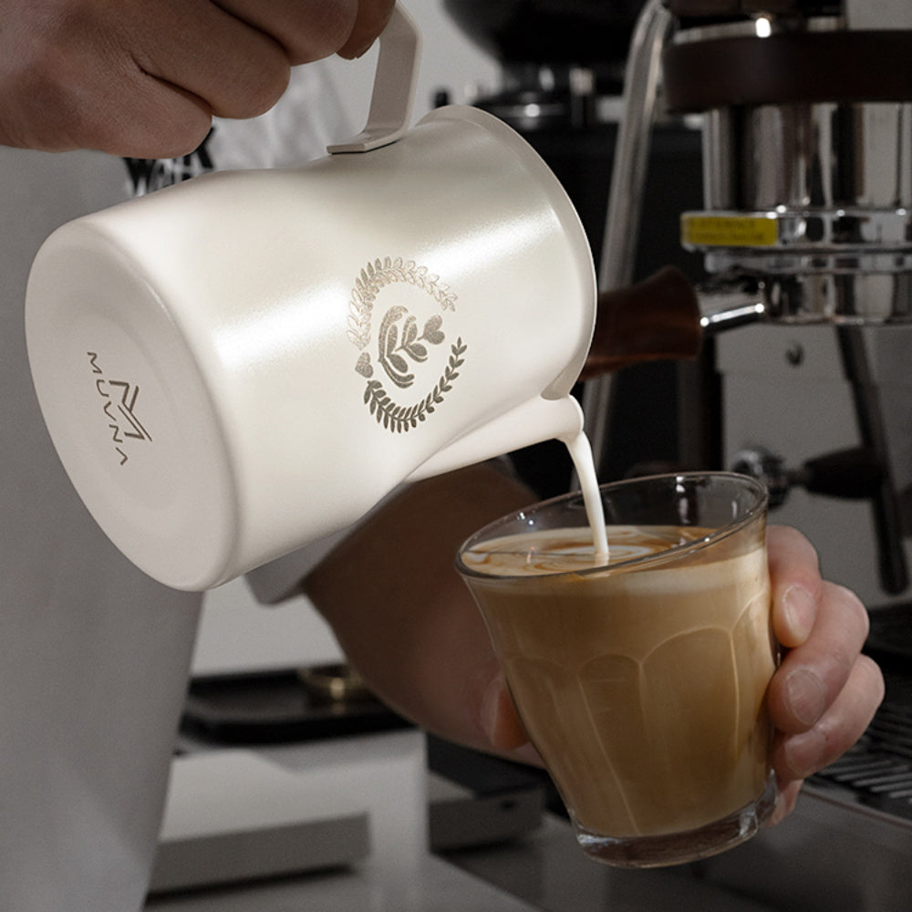 Stainless Steel Milk Frothing Pitcher 12oz 350ml for Latte Art