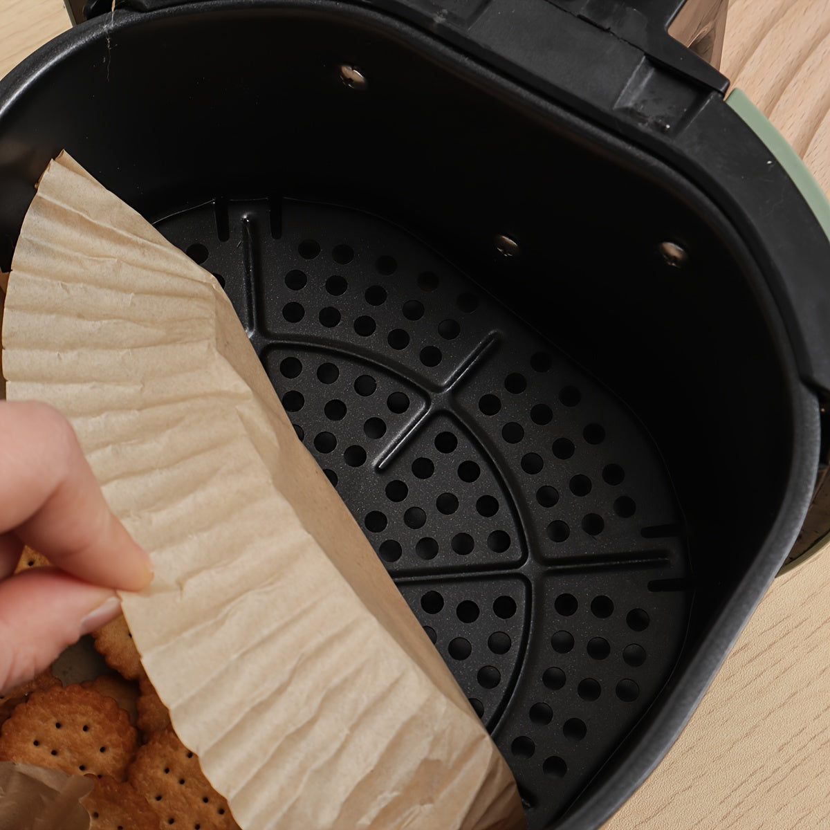 Pack of 50 Non-Stick Silicone Air Fryer Liners for Safe Cooking